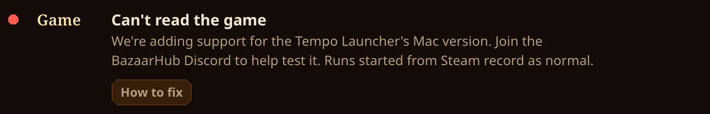 Can't read the game, Tempo Launcher version