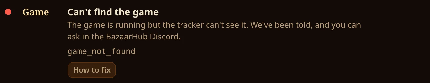 Can't find the game